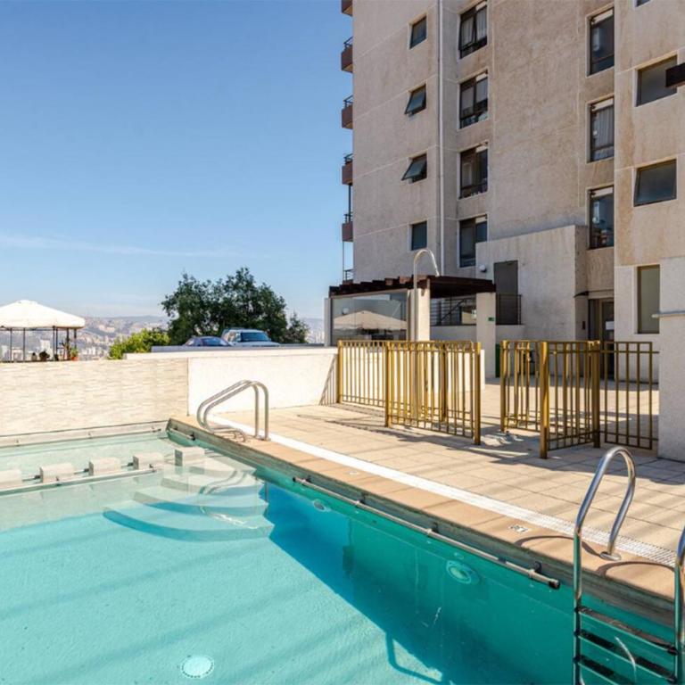 Viña del Mar Depto cercano al Mall Marina playa a 5 minutos en auto vista al mar WiFi estacionamiento - Three-Bedroom Standard Apartment - 29