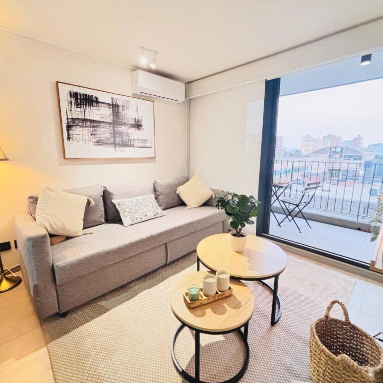 Chic Apartamento Ñuñoa, Parking y AC, hasta 4 personas - Apartment - 17
