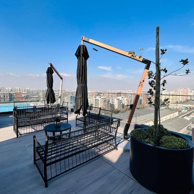 Chic Apartamento Ñuñoa, Parking y AC, hasta 4 personas - Apartment - 21