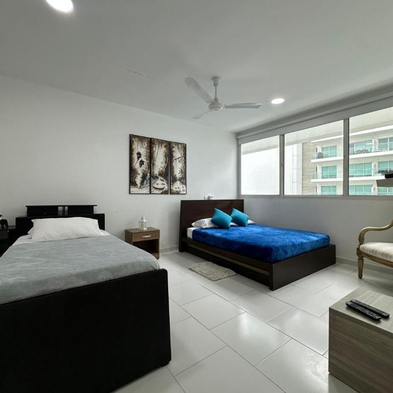 Exclusivo Apartamento con playa y piscinas Morros Cartagena - Two-Bedroom Apartment with Balcony and Sea View - 20