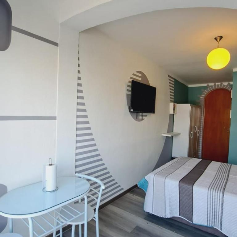 Estudio Funcional con Cama Queen, Cocina y Terraza - Apartamento de 1 dormitorio - 5