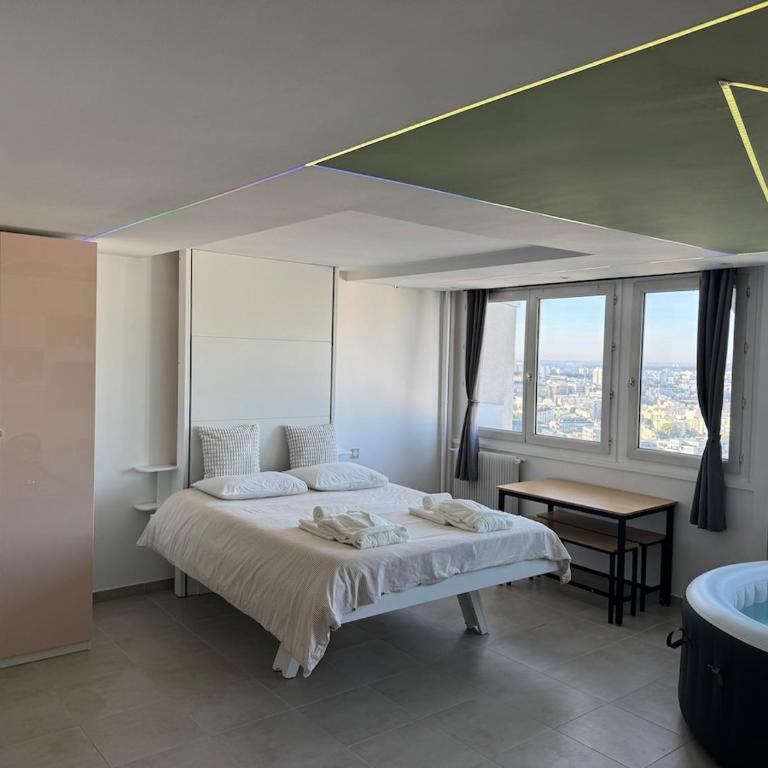 Jaccuzi, tour Eiffel, Led multicolores Paris 13 - Appartement 1 Chambre - 1