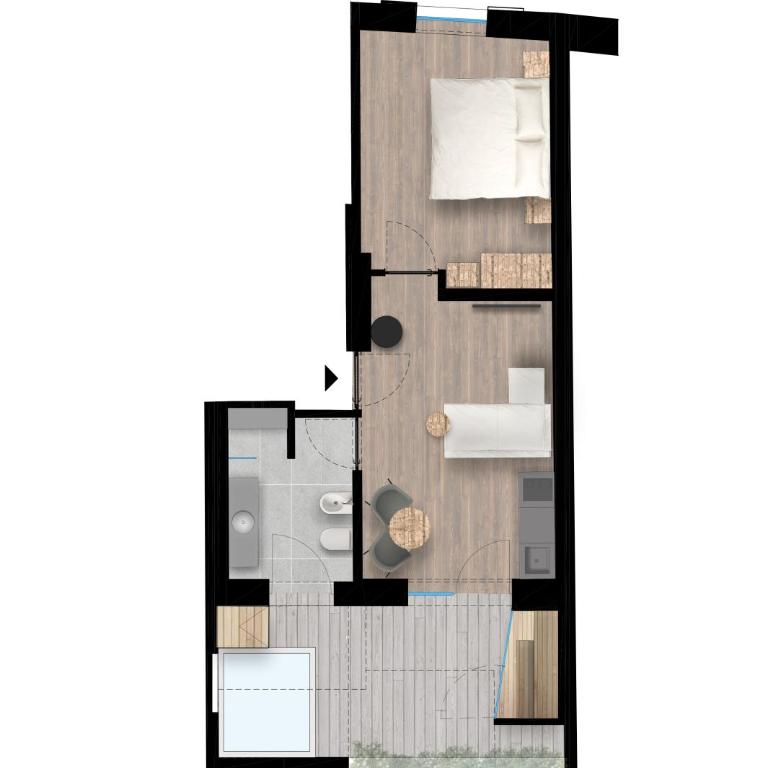 La Maison 35 - Bruneck - zentral gelegene Appartments - Monolocale con Vasca Idromassaggio - 3