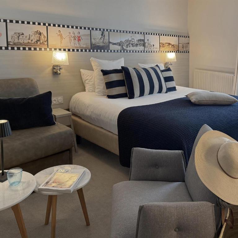 Best Western Les Bains Hotel et SPA - Chambre Familiale - Lit Queen-Size et Canapé-Lit - 1