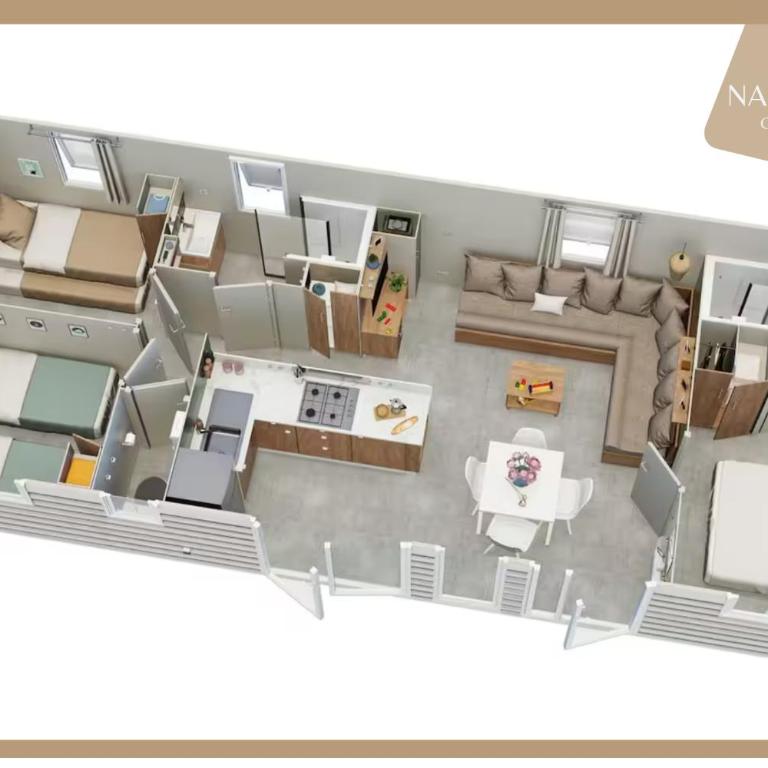 Naphtase - MH334S - Pins Calmes - Ménage inclus - Mobile Home - 5