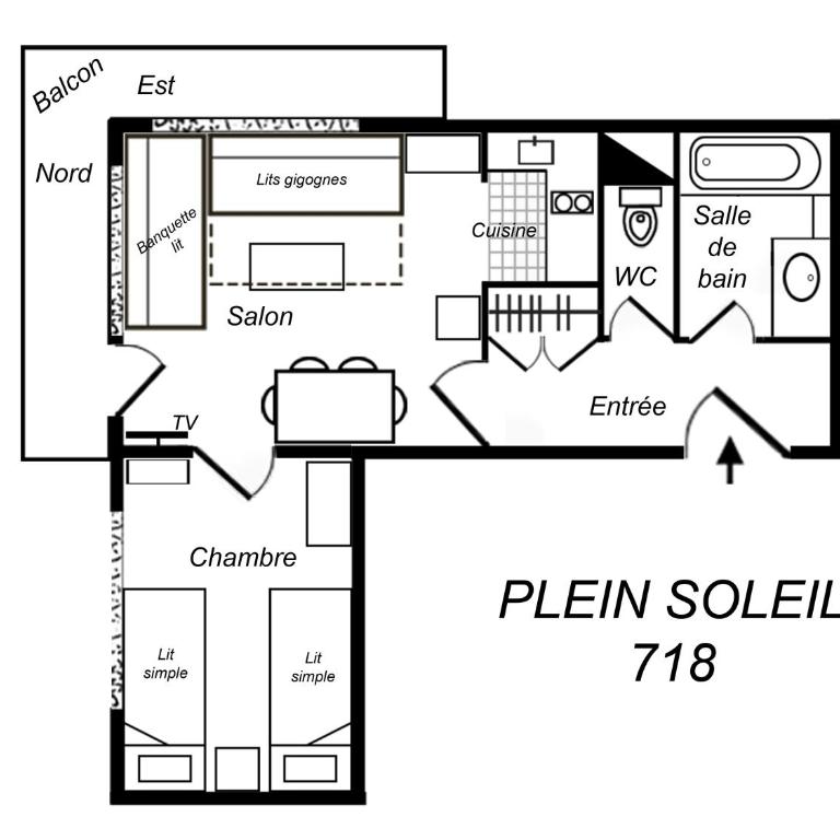 Residence Plein Soleil - Appartement 1 Chambre (4 Adultes) - 1