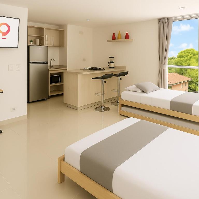 Edificio La Frontera - Vista El Poblado Free Parking & Wifi Recep 24 h - Suite con vistas a la ciudad - 1