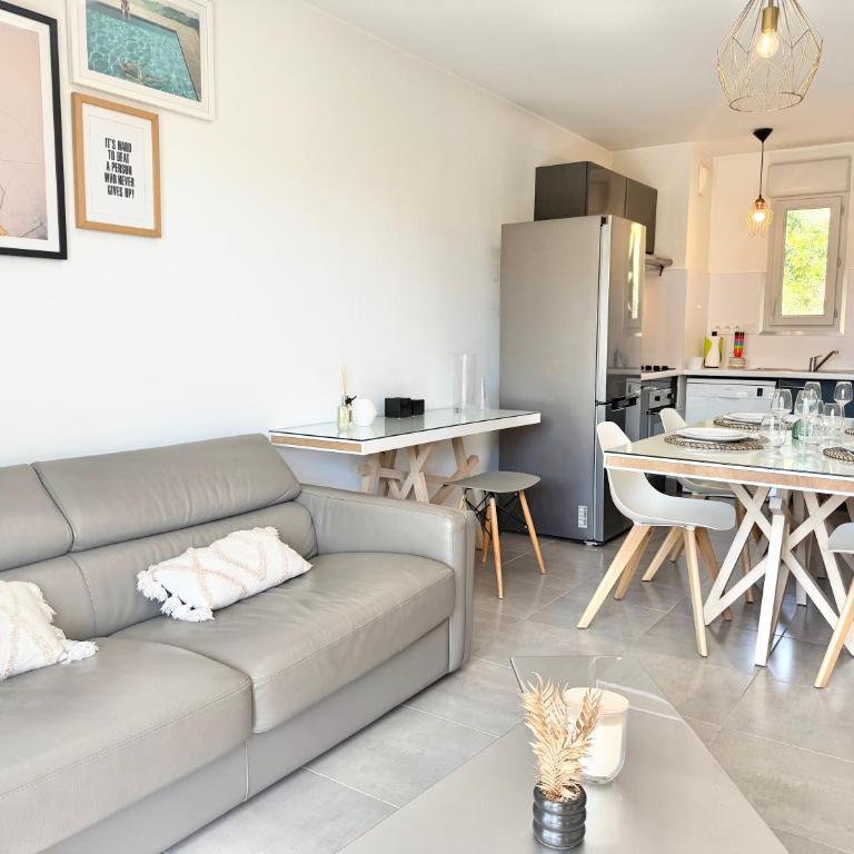 T2 - piscine - garage privé - 5 min de Cannes - Appartement 1 Chambre - 10