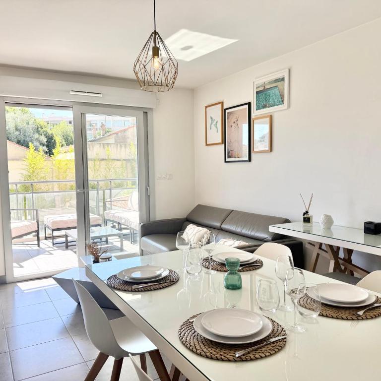 T2 - piscine - garage privé - 5 min de Cannes - Appartement 1 Chambre - 11