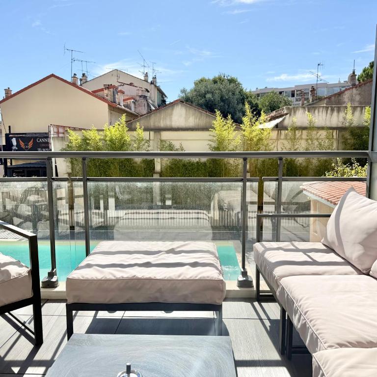 T2 - piscine - garage privé - 5 min de Cannes - Appartement 1 Chambre - 8