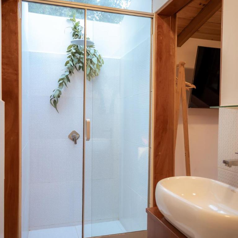 Tiny house con tina medicinal - One-Bedroom Chalet - 20
