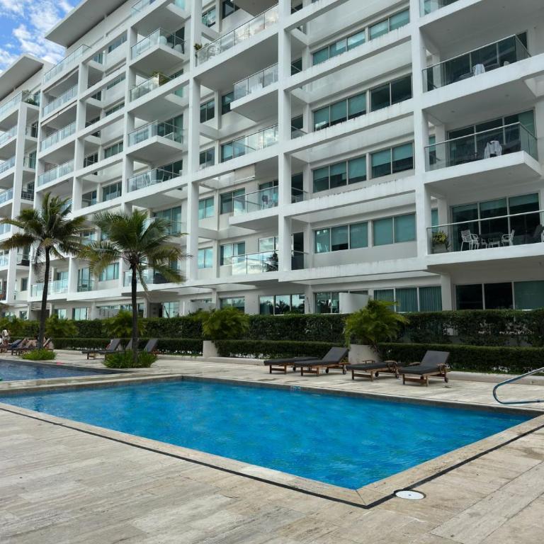 Exclusivo Apartamento con playa y piscinas Morros Cartagena - Two-Bedroom Apartment with Balcony and Sea View - 29
