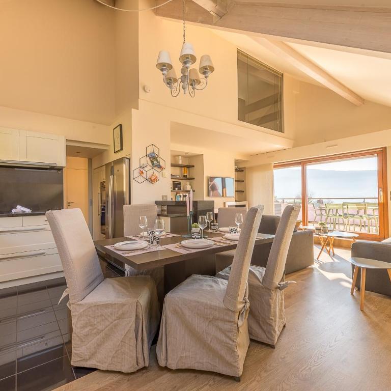 Le Duplex Plage - 2 ch, terrasse vue lac - Apartment mit Seeblick - 8
