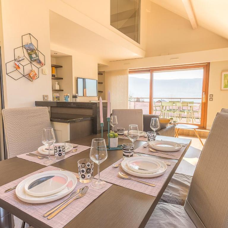 Le Duplex Plage - 2 ch, terrasse vue lac - Apartment mit Seeblick - 18