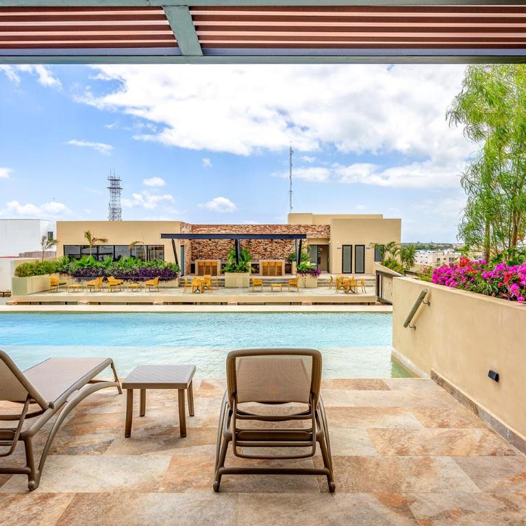 Chic Studio with Roof Pool & Gym Near 5th & Beach - Apartamento con balcón - 3