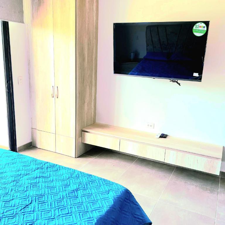 Apto en santa marta a 10 min del mar, excelente descanso - One-Bedroom Apartment with Balcony and Mountain View - 5