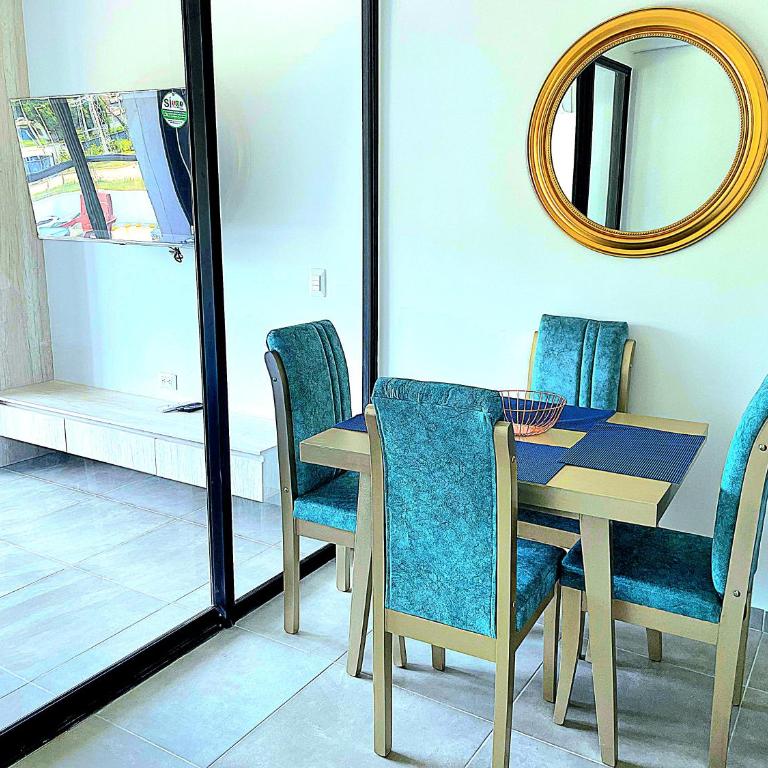 Apto en santa marta a 10 min del mar, excelente descanso - One-Bedroom Apartment with Balcony and Mountain View - 9
