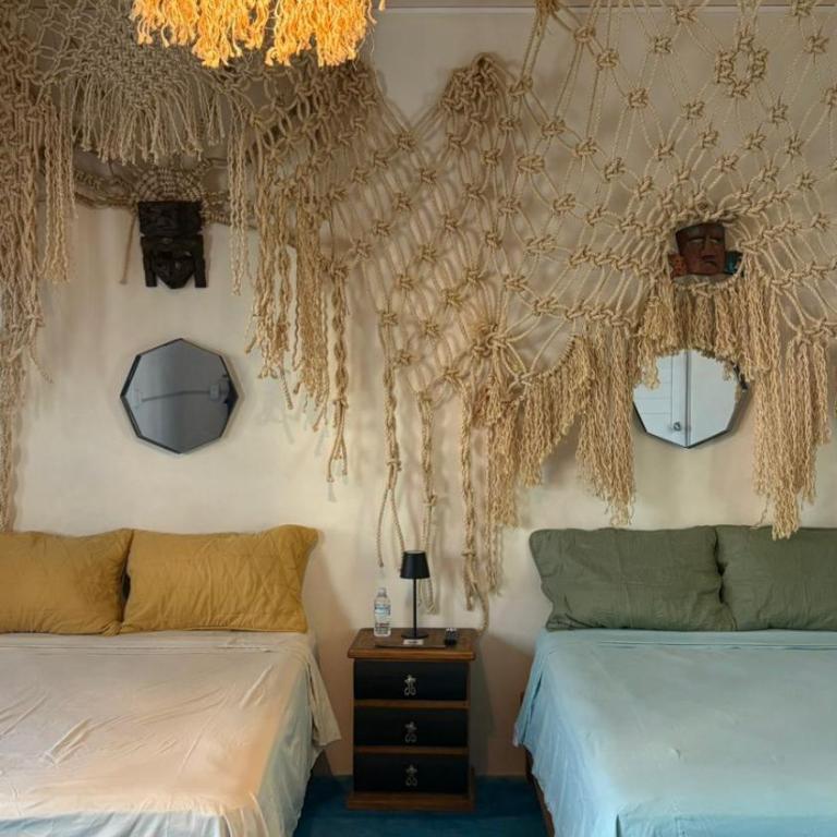 Casa Hijos del Cocho Bacalar - Habitación Doble Deluxe - 2 camas - 5