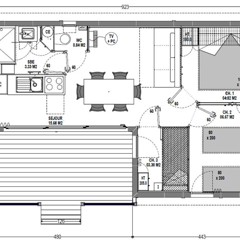 Chalet 4 pers près des remontées, vue montagne - FR-1-840-56 - Chalet - 8