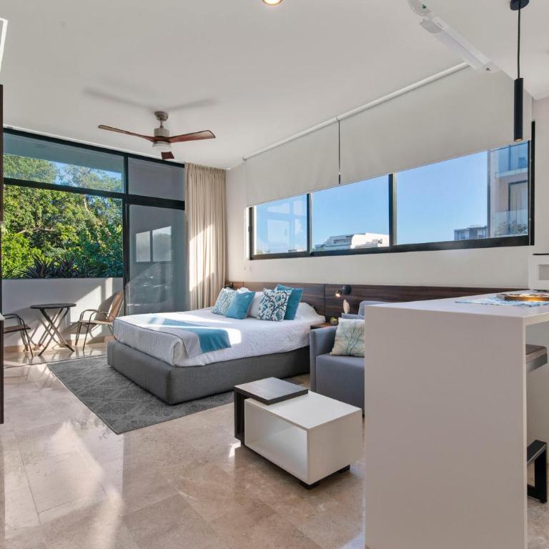 Nuevo Estudio con terraza totalmente equipado Tulum Aldea Zama - Apartamento de 1 dormitorio - 16