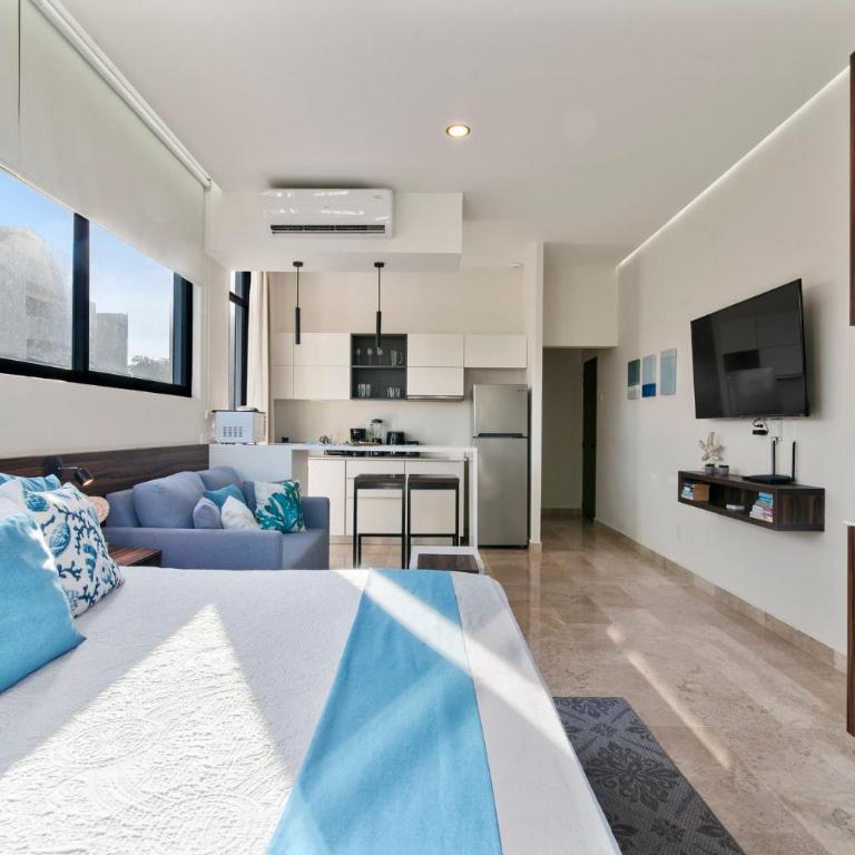 Nuevo Estudio con terraza totalmente equipado Tulum Aldea Zama - Apartamento de 1 dormitorio - 3