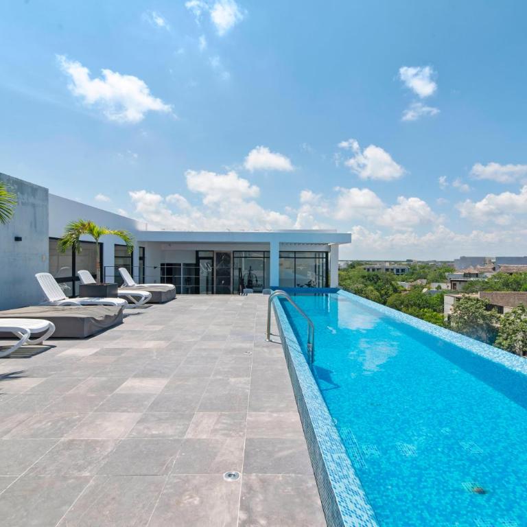 Nuevo Estudio con terraza totalmente equipado Tulum Aldea Zama - Apartamento de 1 dormitorio - 61