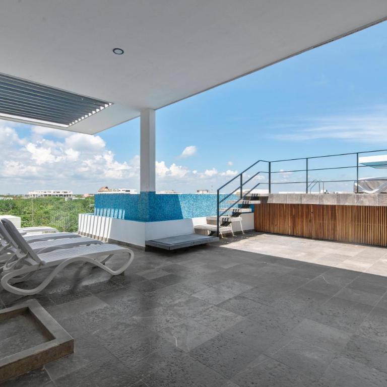 Nuevo Estudio con terraza totalmente equipado Tulum Aldea Zama - Apartamento de 1 dormitorio - 63