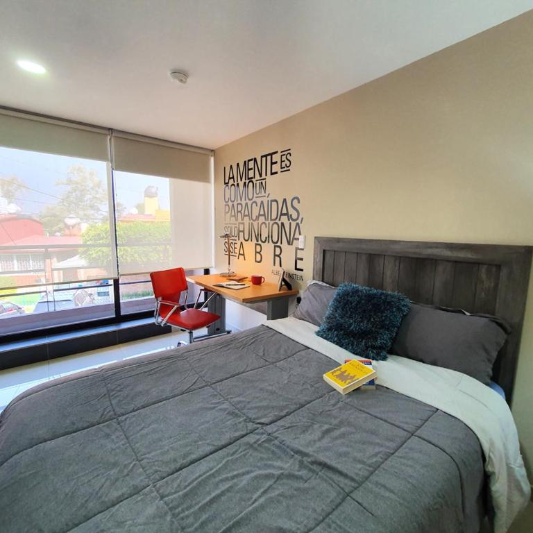 S08 MASTER SUITE Premium TEC CEM con Cocineta WiFi Balcón Parking Terraza - One-Bedroom Apartment - 1