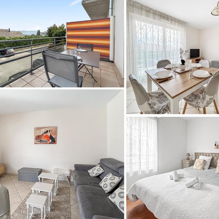 Terrasse, Parking privé, Vue lac & montagne - Appartement 1 Chambre avec Balcon - 6