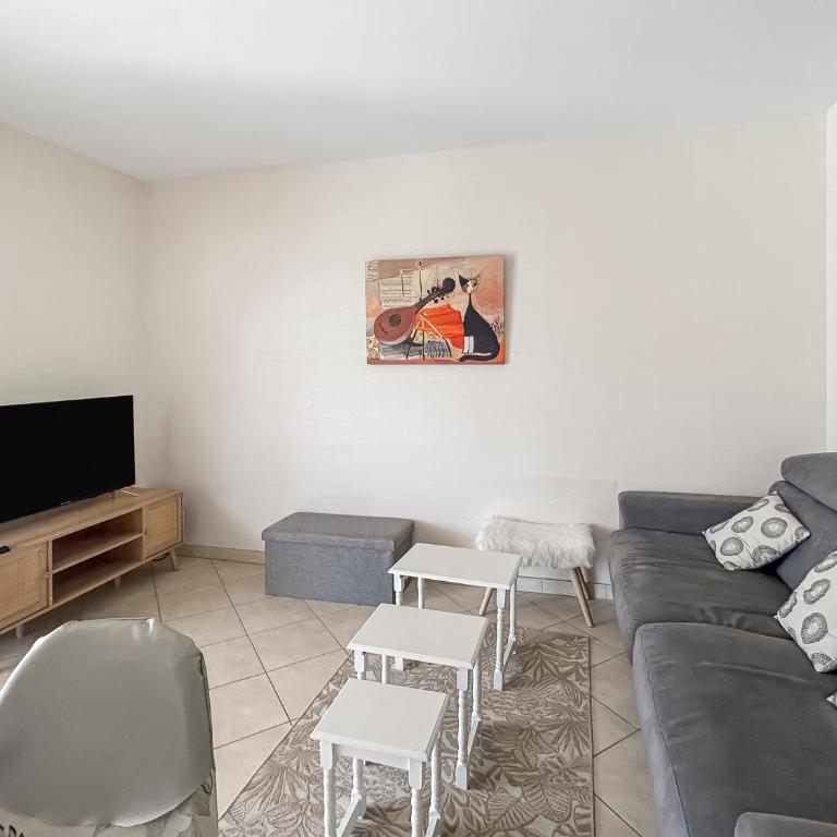 Terrasse, Parking privé, Vue lac & montagne - Appartement 1 Chambre avec Balcon - 11