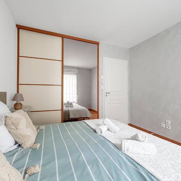 Terrasse, Parking privé, Vue lac & montagne - Appartement 1 Chambre avec Balcon - 22