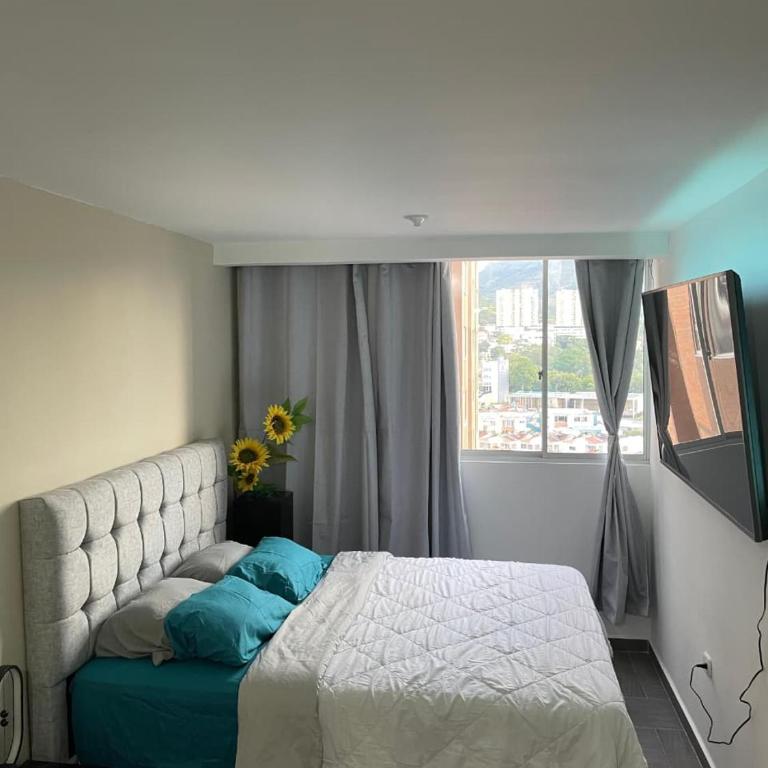 Moderno Apto con Aire Acondicionado Vista a Ruitoque cerca a FOSCAL - Apartamento Familiar de 2 dormitorios con vistas - 14