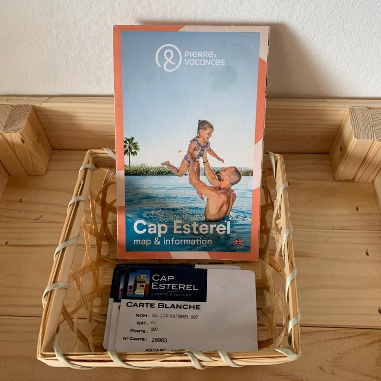 Village Cap Estérel pierre et vacances Appartement en Rez de Jardin vue Mer -Plages -Parcs Aquatique - Animations -5 piscines dont une chauffée au 01-Novembre -Parking -Climatisation -Formule Club - Appartement 1 Chambre avec Vue sur la Mer et Terrasse - 31