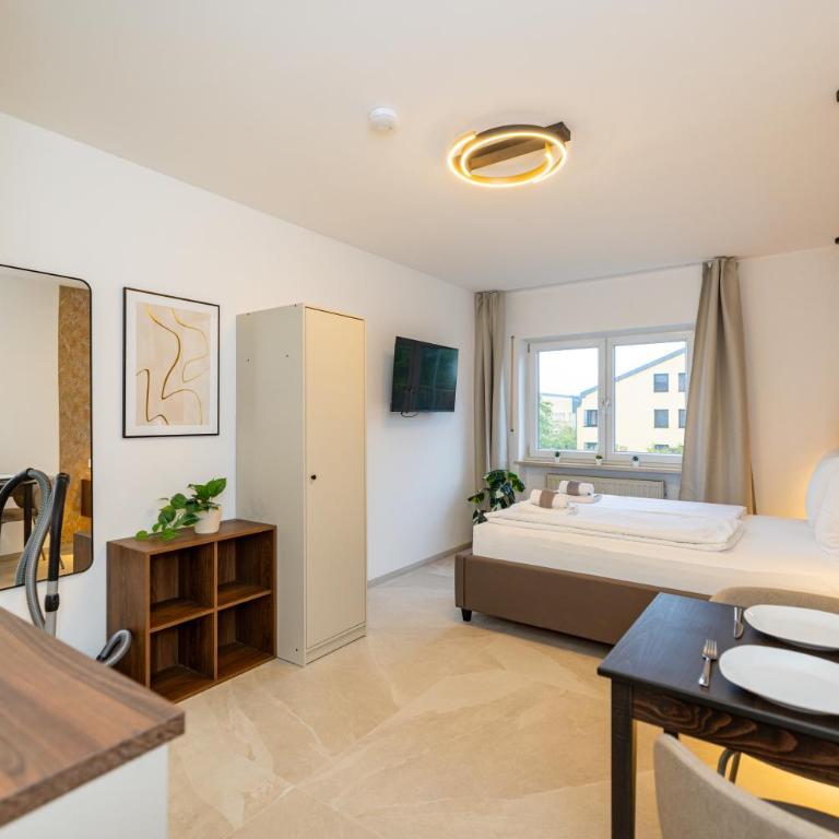 Schicke Wohnungen in Stadtnähe - Studio 45 with double bed - 8