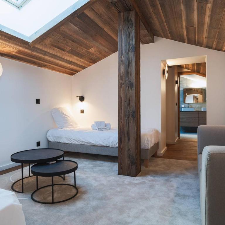 Appartement Duplex 94m² Courchevel Village - Pour 6 personnes - Pieds des pistes avec Parking et Wifi - FR-1-631-111 - Apartamento - 10