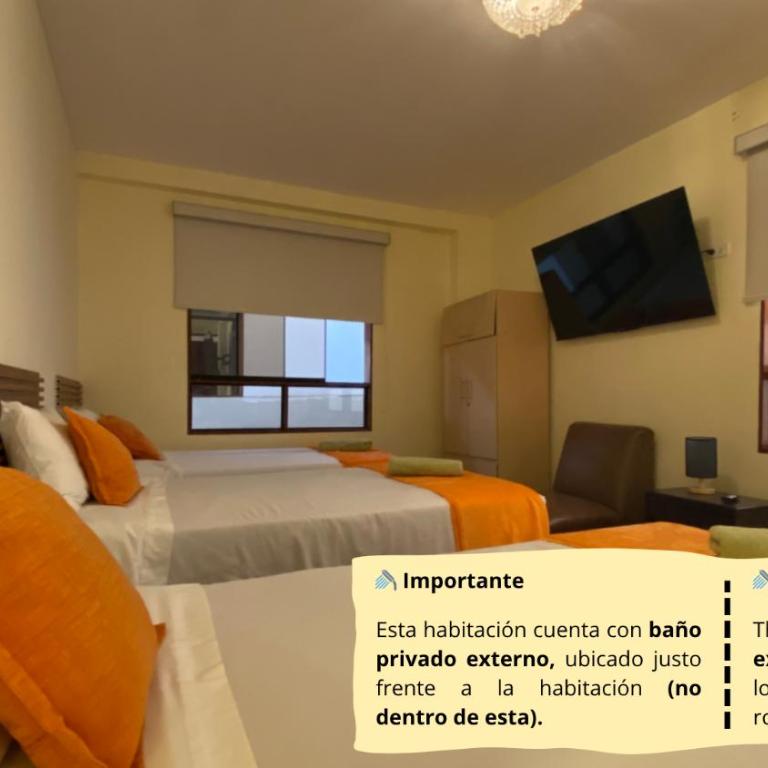 Posada Miraflores - Habitación Triple con baño privado externo - 7