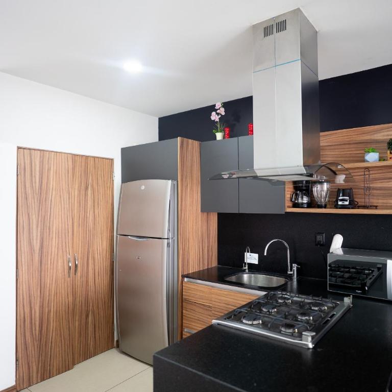 Colonia Americana Patio privado King WiFi Cerca Chapultepec - Two-Bedroom Apartment - 18