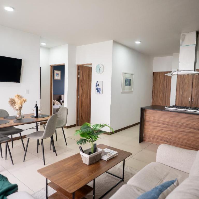 Colonia Americana Patio privado King WiFi Cerca Chapultepec - Two-Bedroom Apartment - 20