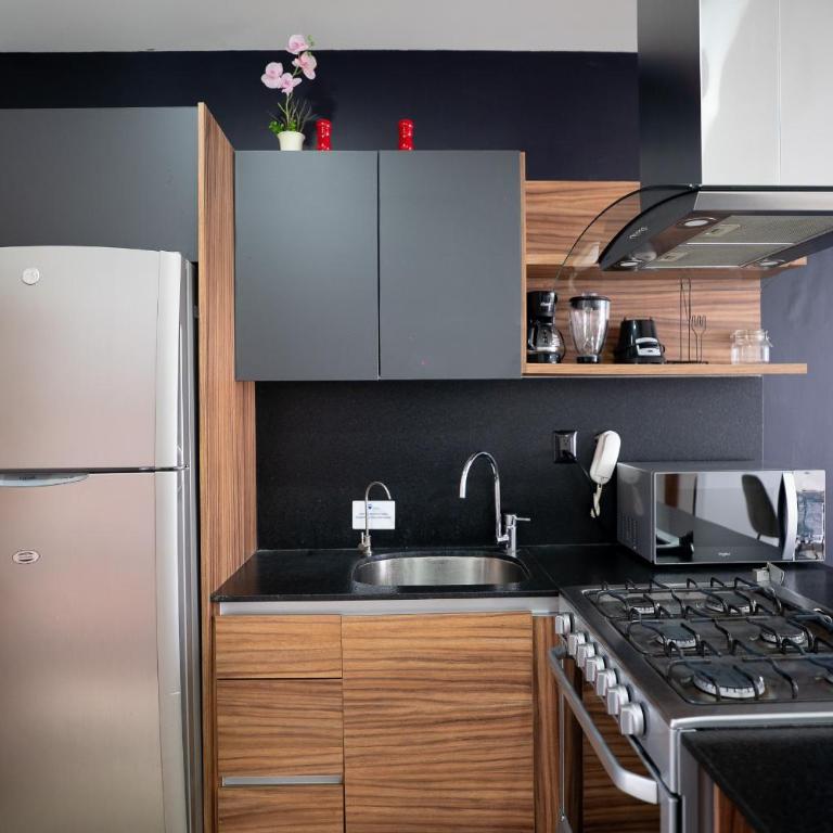 Colonia Americana Patio privado King WiFi Cerca Chapultepec - Two-Bedroom Apartment - 26