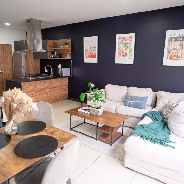 Colonia Americana Patio privado King WiFi Cerca Chapultepec - Two-Bedroom Apartment - 42