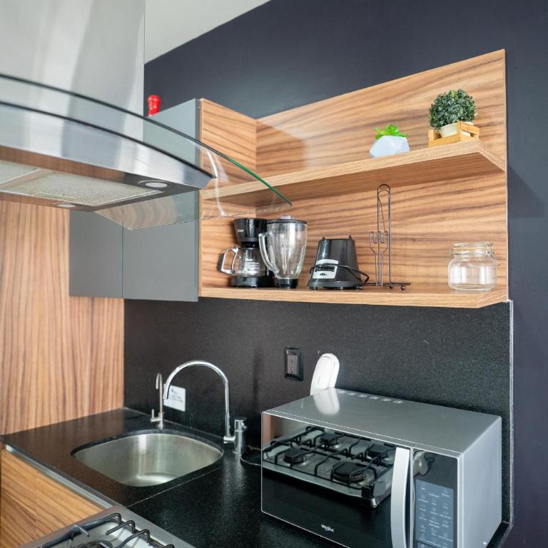 Colonia Americana Patio privado King WiFi Cerca Chapultepec - Two-Bedroom Apartment - 46
