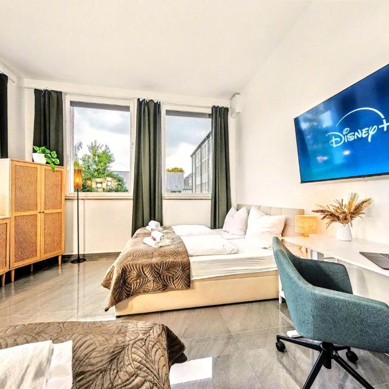 Scandi Loft für bis zu 12, Whirlpool, Sauna, Gaming, Nordstadt - Appartement 3 Chambres - 73