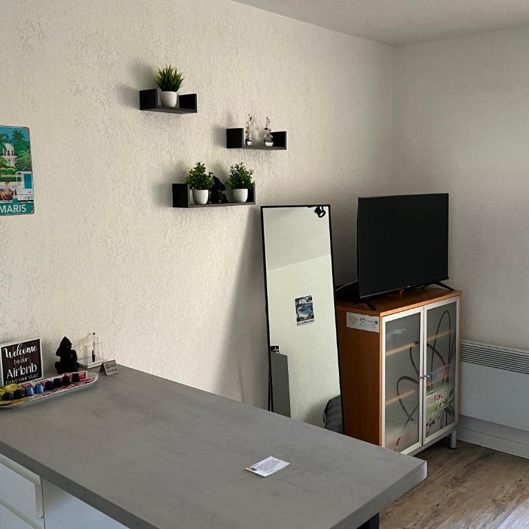 Charmant studio calme bord de mer Wifi-NESPRESSO-DRAPS-LINGE DE BAIN - Studio - 5