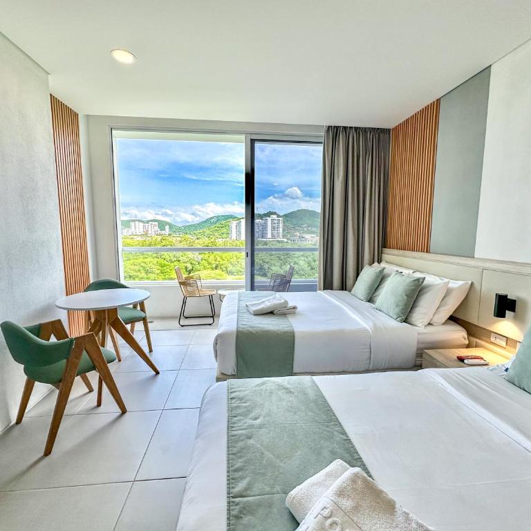 Apartamentos Luxury Hotel Porto Horizonte - AR Rentals - Apartamento de 1 dormitorio con balcón y vistas a la montaña - 4