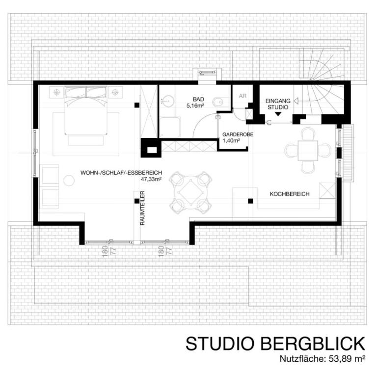 Erlhofer Apartments - Studio mit Bergblick - 10