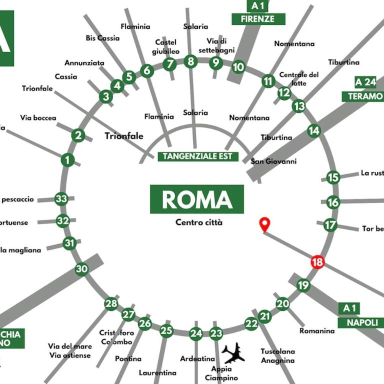 Colosseo-Torre Maura Modern Double Rooms Private EnSuite, WiFi & AC near Metro C - Camera Tripla con Terrazza - 14