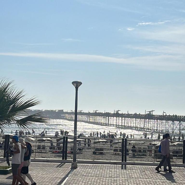Depa con Balcón frente al muelle y al Papa - Three-Bedroom Apartment - 13