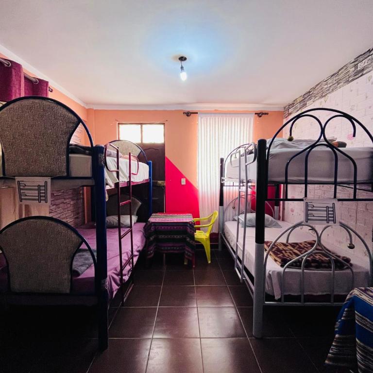 Backpackers Oruro B&B - Cama Individual en dormitorio compartido de 6 camas - 7
