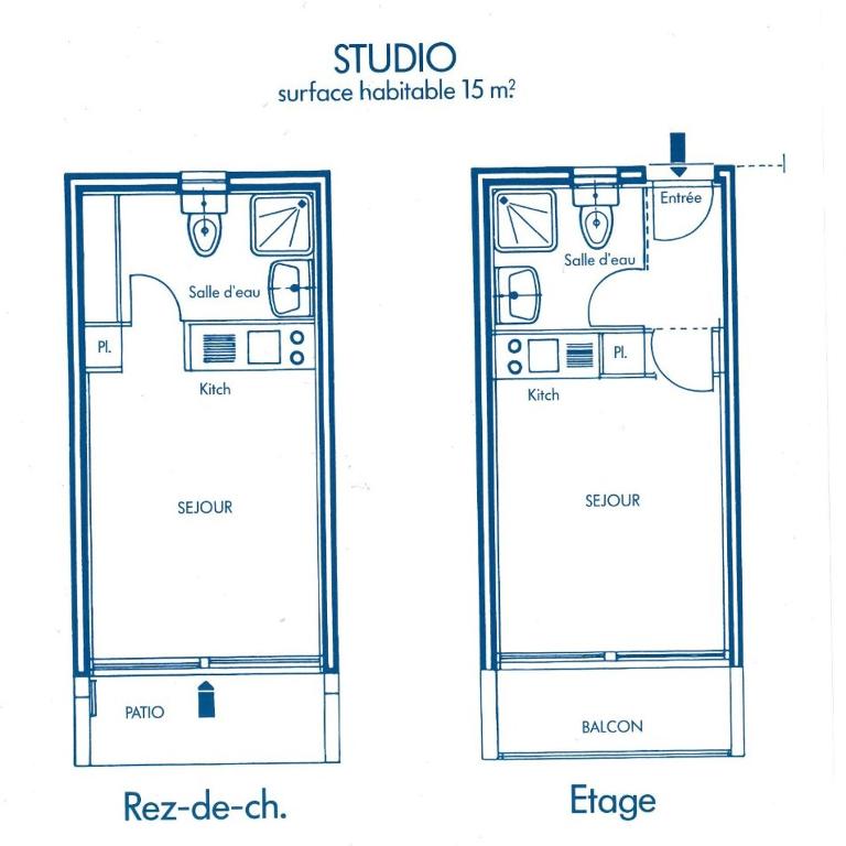 Appart Studio 2 couchages PORT LEUCATE NATURISME PL010-325 - Appartement - 15