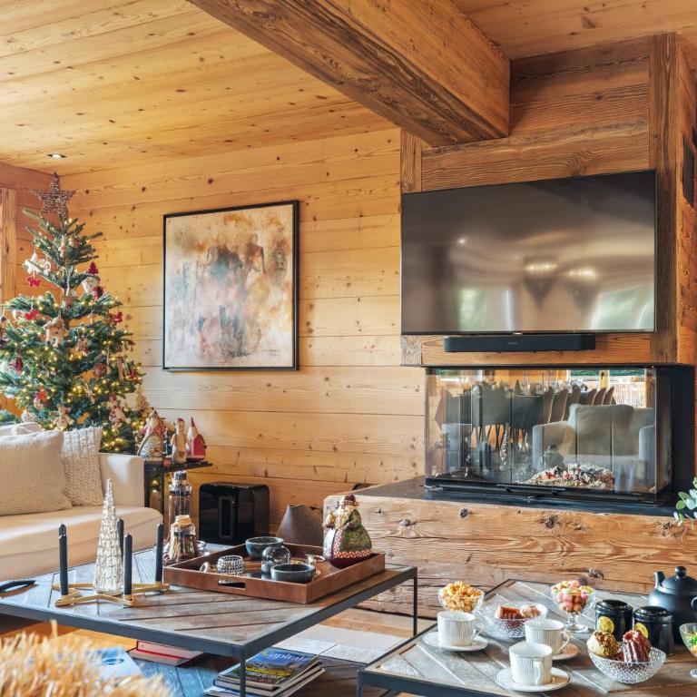 Chalet Ysalpe - Vue montagne hammam sauna jacuzzi et salle cinéma - Chalet - 5